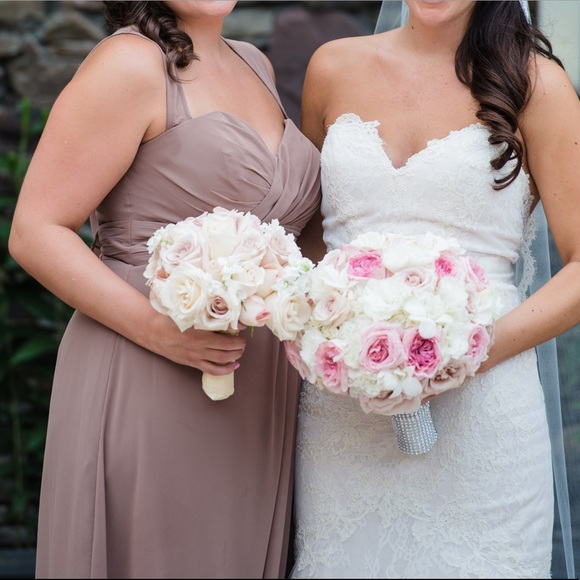 Bill Levkoff bridesmaid gown in Latte - Picture 2 of 2
